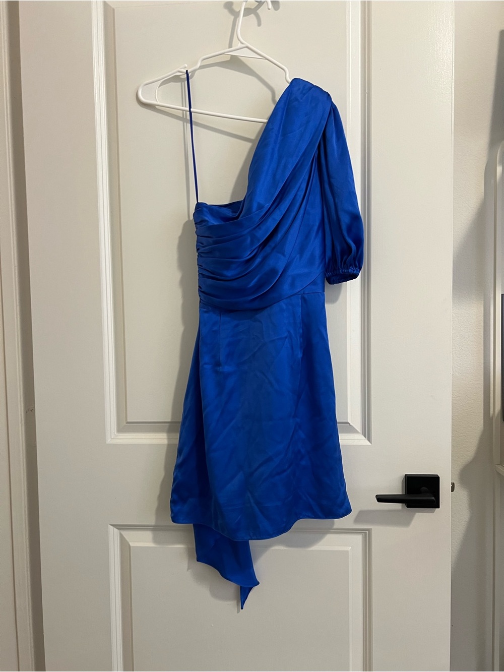 Amanda Uprichard Bexley Mini Dress in Cobalt Blue - Picture 7 of 8